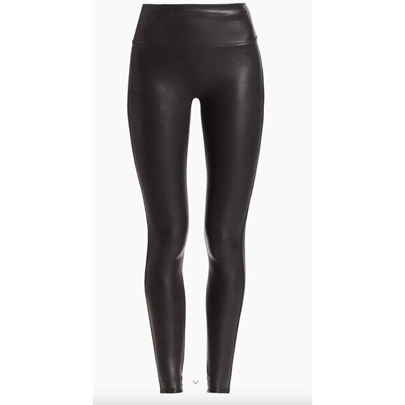 SPANX Pants - Spanx Faux Leather Leggings - Black (Size M)